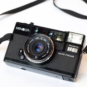 Minolta Black Auto Focus Film Camera